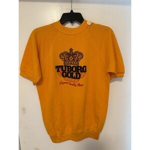 Vintage Tuborg Gold Short Sleeve Sweater Size M